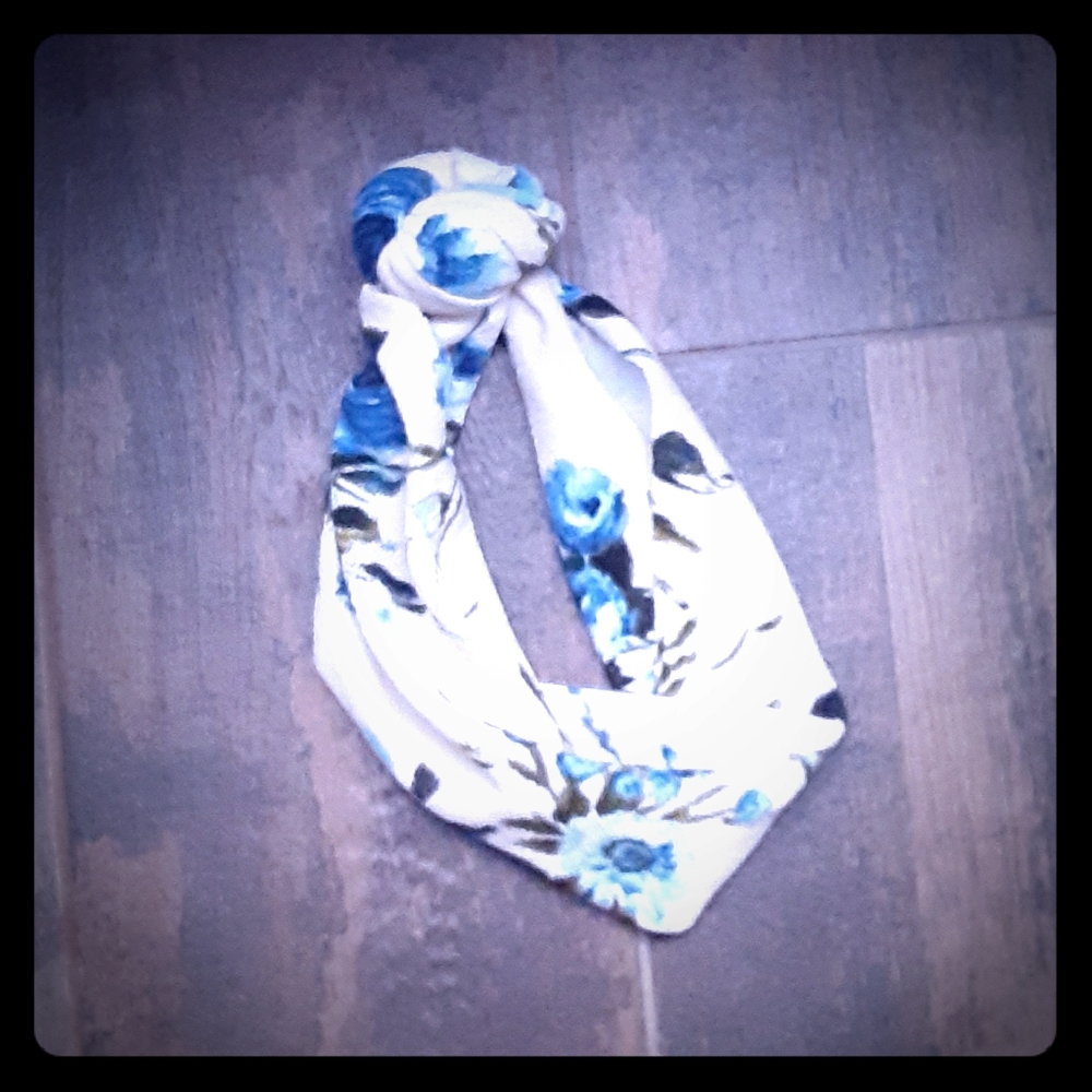 Handmade floral donut swirl toddler headwrap